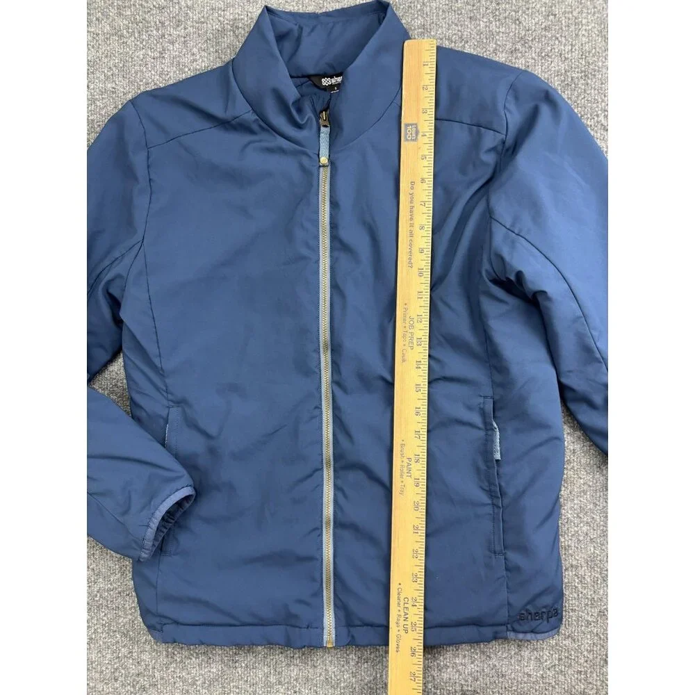 Men's Lightweight Blue Zip-Up Shirt Jacket